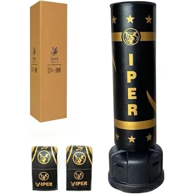 Image of Viper Free Standing Boxing Punch Bag Stand Heavy Martial Arts Kick Sparring Set MMA 6ft XL