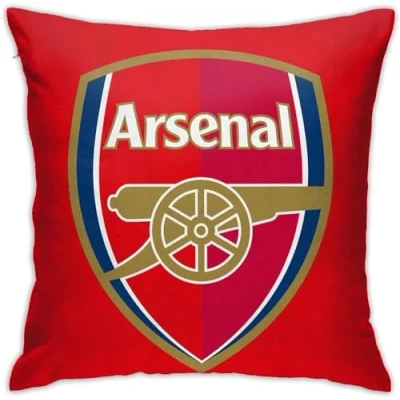 Image of ZFENGYYUAN Arsenal football Home Throw Pillow Case Couch Sofa Bedroom Decorative Square Cushion Covers 18x18 Inch