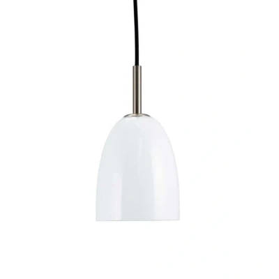 Image of Dyberg Larsen pendant light Jazz opal/steel, Ø 12 cm, glass