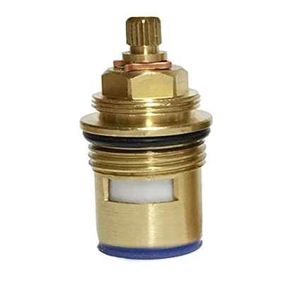 Image of BSP 3/4&quot; Bath Tap Cartridge Quarter Turn x 50mm 20 Teeth (Supplied with Solid Brass Screws) (Anticlockwise Open (Blue))