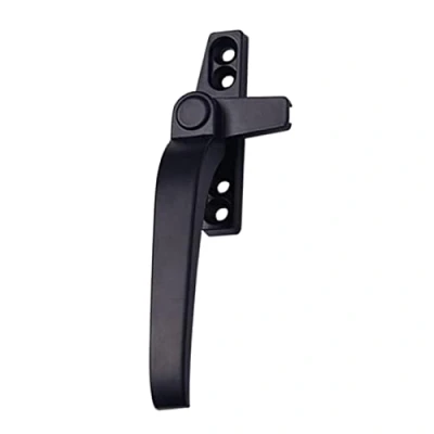 Image of LOVIVER Replacement Window Handles Right/Left Hand,Zinc Alloy Hardware,Window Handle Lever Casement Locking Handle, Black Left, 113x73x23mm