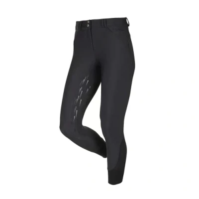 Image of LeMieux Drytex Waterproof Jodhpurs for Women Equestrian Riding Tights Full Seat Ladies Horseback Gear (Black/UK06)