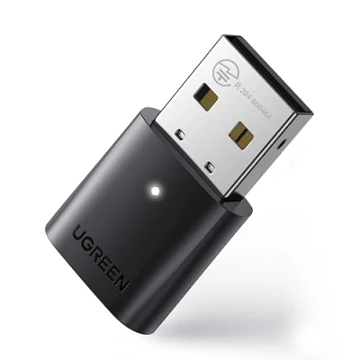 Image of UGREEN Bluetooth Adapter PC, 5.0 Dongle for Windows 11/10/8.1/7, Mini Sized, Plug and Play, Long Range USB Receiver Console Controller, Headphone, Keyboard, Mouse More