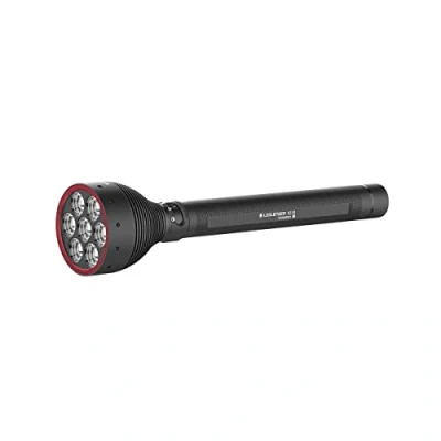 Image of Ledlenser X21R torch LED, searchlight, spotlight, rechargeable Lithium LiFePO battery, 5000 lumens, focusable, X Lens Technology, long distance beam 800 m, incl magnetic charging system, wall mounting