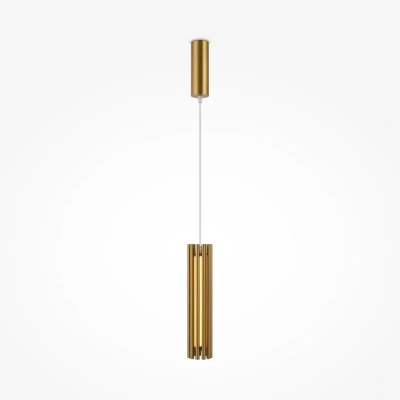 Image of Maytoni Sonata Modern Integrated LED Pendant Ceiling Light Brass 3000K