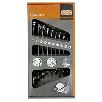 Image of Bahco 111M/S10 Combination Wrench Set