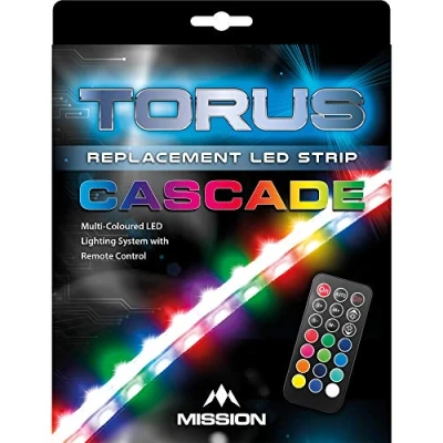 Image of Mission Darts Torus Dartboard Lighting System 360 Led Replacement Colour + Remote (X1062)