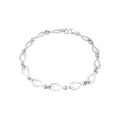 Image of Elli Bracelet Women Feather Boho in 925 Sterling Silver