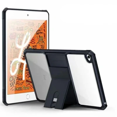 Image of TECHGEAR Tough Case for Apple iPad Mini 5 / 4 Premium Slim Hybrid Rugged Protective Bumper with Stand, Heavy Duty Protection Clear Back