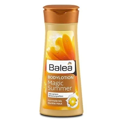 Image of Balea Magic Summer Gradual Tan Body Lotion for Normal &amp; Darker (Olive) Skin Tones (Large Size 400ml) Not Tested on Animals