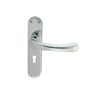 Image of Carlisle Brass CBL11CP IBRA Lever ON Backplate Lock 57MM C/C, Polished Chrome