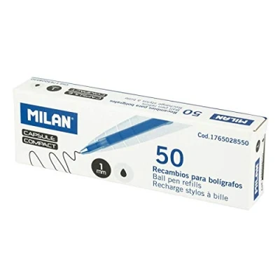Image of MILAN Box of 50 refill leads CAPSULE and COMPACT black