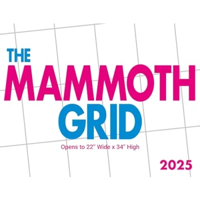 Image of 2025 Mammoth Grid Deluxe Wall calendar