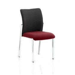 Image of Academy Black Fabric Back With Chilli Colour Seat Without KCUP0046