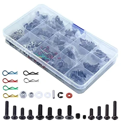 Image of Yaohappy RC Screws Kit 500pcs with Magnetic Screw Tray for Traxxas Tamiya Axial Redcat HPI SCX10 Losi 1/8 1/10 Cars Crawler Parts