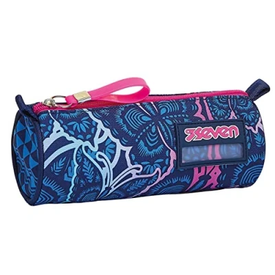 Image of Seven Pencil case Pen bag, multicolor, Box for Stationery, Pouch Teen Girls and Boys, Perfect School Supplies, blue, GRACEFUL GIRL