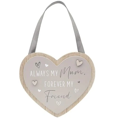 Image of Lesser &amp; Pavey Heart Plaque Mum for Gift Decor Ideal Signs Birthday Gifts Women Men Designed By Love and Affection Lovely Plaques Home Office
