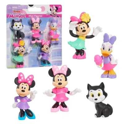 Image of Just Play Disney Junior Minnie Mouse Mini Figures 5 Pack, Kids Toys for Ages 3 Up