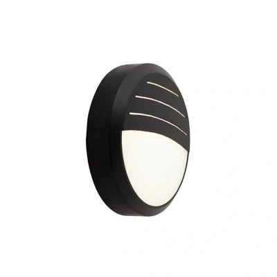 Image of Ansell Black Louvred Bezel Trim for 14W Delta LED Bulkhead