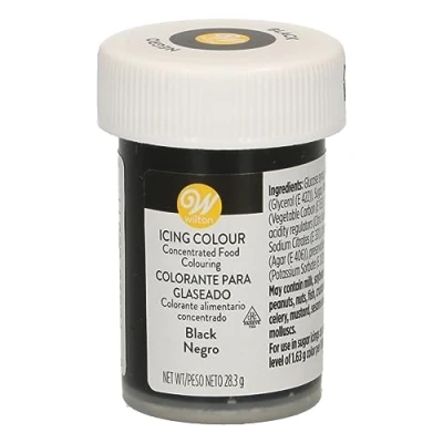 Image of Wilton Black Gel Icing Colour, 28.3 g, 04 0 0037
