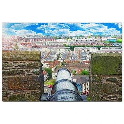 Image of Uk England City Wall Derry Jigsaw Puzzle for Adults 1000 Piece Wooden Travel Gift Souvenir