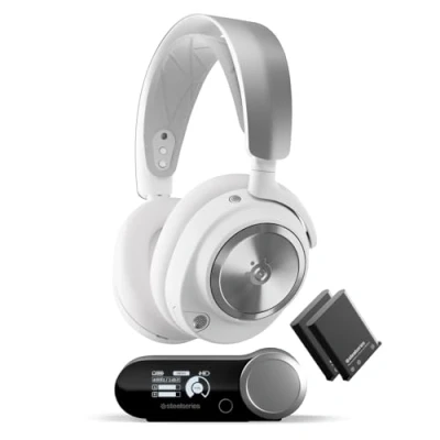 Image of SteelSeries Arctis Nova Pro Wireless Xbox Series X/S Gaming Headset Neodymium Magnetic Drivers Active Noise Cancellation Infinity Power System Also works with PC, PS5, Switch, Mobile White