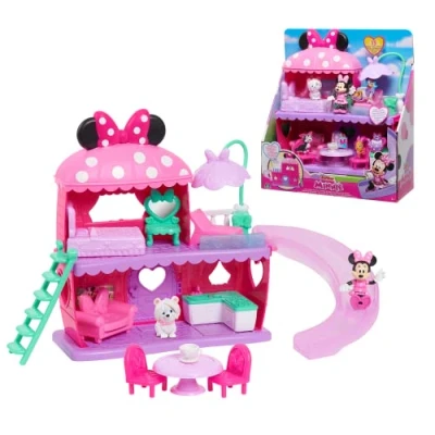 Image of Disney Minnie, Minnie&#039;s House, 13 Pieces, Figurines and Accessories, Toy for Children 3 Years Above MCN22