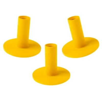 Image of ECADDIE Rubber Tees Suitable for Driver, Fairway Woods and Irons (Yellow 45mm)