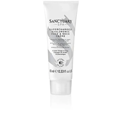 Image of Sanctuary Spa Hyaluronic Face Cream, Supercharged and Neck Crème, Travel Size, 10ml