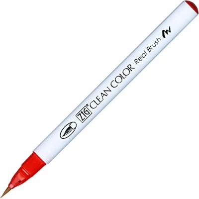 Image of Zig Clean Color Real Brush Marker Pen 022 Carmine Red
