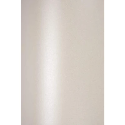 Image of Sirio Pearl Oyster Shell Glossy Cardboard Double Sided Shimmering Pearlescent Metallic Effect Ecru Shimmer Cardboard, 100 x A5 148 210 mm 230 g
