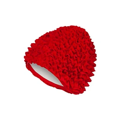 Image of Fashy Women&#039;s Frill Ruffle Swimhat Red