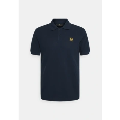 Image of Belstaff Short Sleeved Mens Polo Navy Size 2XL