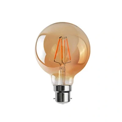 Image of Retro Vintage G95 4W LED Dimmable Globe Edison Style Filament Bulb Smoked Gold Glass B22 Screw [Energy Class A+] (G95 4W, B22)