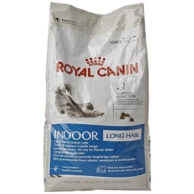 Image of Royal Canin Indoor Long Hair Adult Dry Cat Food, 10kg