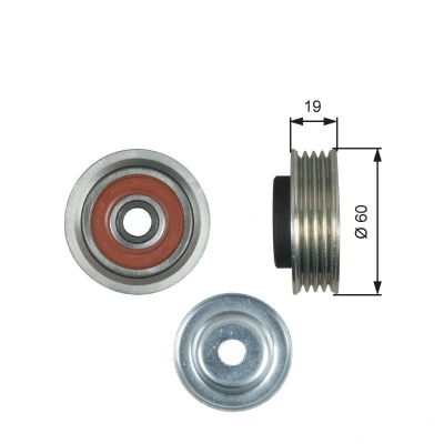 Image of 71742776 Tensioner Pulley GATES T39181 PowerGrip SUZUKI: Jimny Off Road, SWIFT 3, Open Road Vehicle