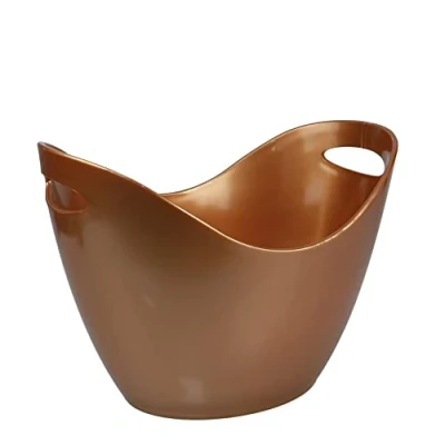 Image of Bar@Drinkstuff 33383 59429 Sonrisa Wine &amp; Champagne Acrylic Cooler, Beverage Tub 8ltr (Copper)