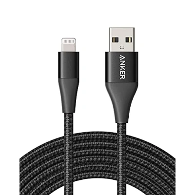 Image of Anker 551 USB A to Lightning Cable (10ft), MFi Certified iPhone Charging for Flawless Compatibility with 13 Pro 12 Max 11 X XS XR 8 Plus and More (Black)