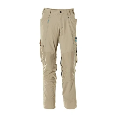 Image of Mascot 17179 311 55 82C50 Trousers with Kneepad Pockets, Light Khaki,