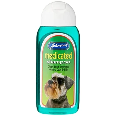 Image of Johnsons Vet Medicated Shampoo, 200 ml Clear 1614G012