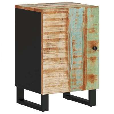 Image of vidaXL Bathroom Cabinet Vanity Unit Cupboard Sink Solid Wood Reclaimed