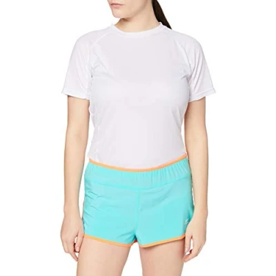Image of Pro Touch Isa II Shorts Women&#039;s Turquoise/Neon Peach, 40