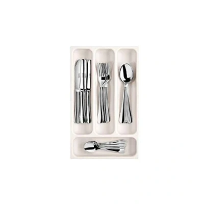 Image of Tescoma FlexiSpace 899410 Drawer Cutlery Holder, Plastic, White, 37 x 22.2 4.5 cm