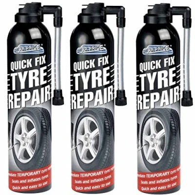 Image of RSA 3X EMERGENCY FLAT TYRE FIX SPRAY INFLATE PUNCTURE REPAIR KIT