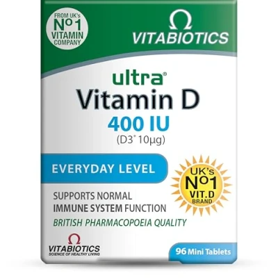 Image of Vitamin D Tablets 400iu, Vitabiotics Ultra
