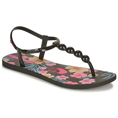 Image of Ipanema Womenss Frida Sandals in Black Rubber Size UK 4