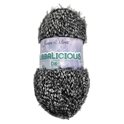 Image of James C Brett DK Bubbalicious Double Knitting OU02 Black