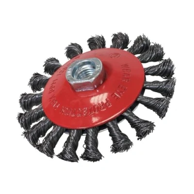 Image of Faithfull WBTC100MC Conical Wire Brush 100 x M10 1.5 / 0.50mm