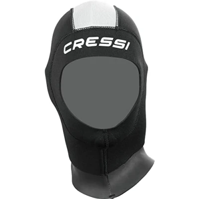 Image of Cressi Women&#039;s Castoro Plus Neoprene Diving Hood Grey, Small/2 3 Years