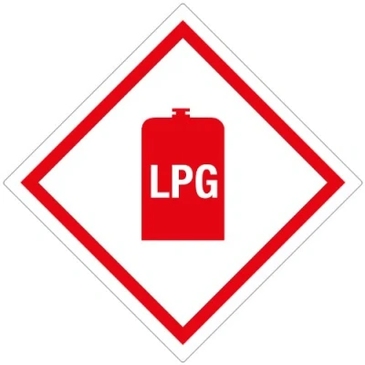 Image of LPG Sticker Caravan Campervan Gas Box Tufflex
